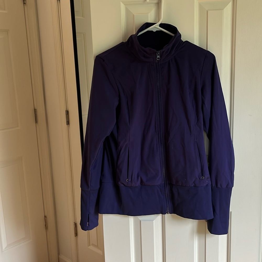 Purple REI full zip size medium, mid weight layer